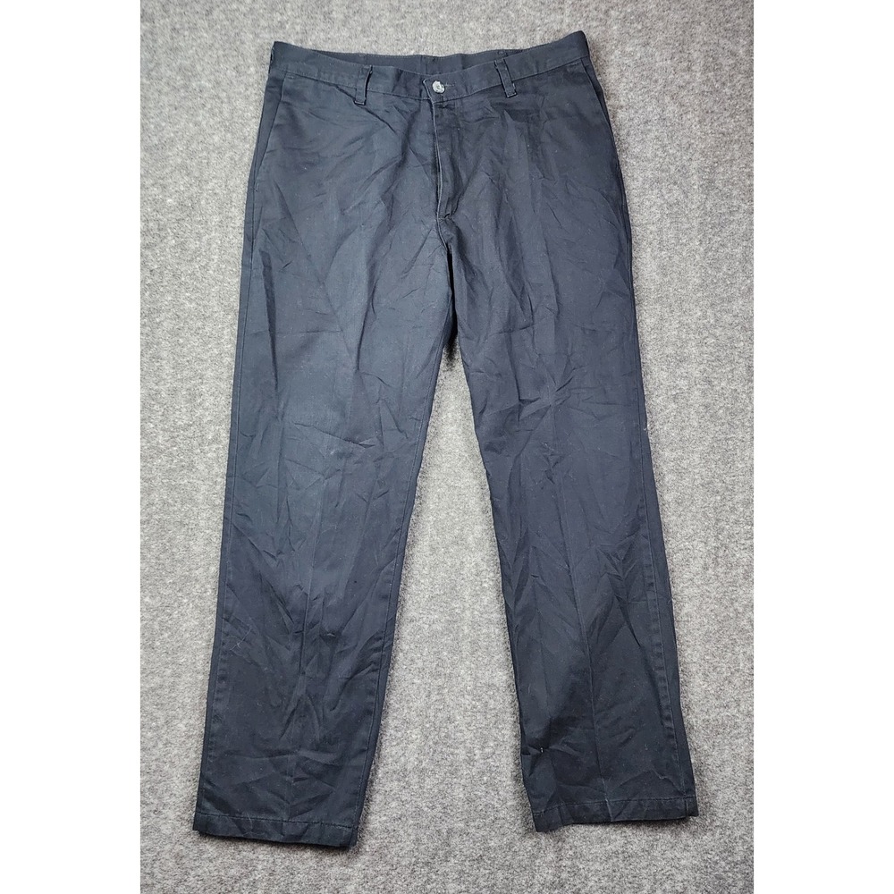 Lee Chino Pants Men 36x32 Navy Blue Straight Leg Cotton Twill 4182001